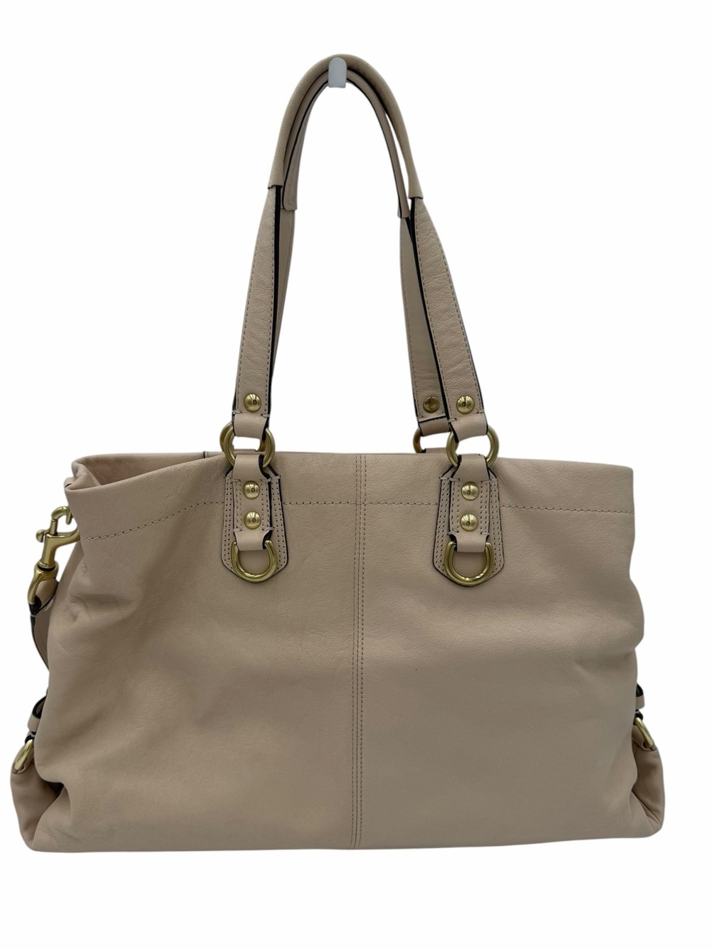 Coach Ashley Leather Carryall Satchel F15513 Bone Pink Lining NWT - Picture 2 of 13